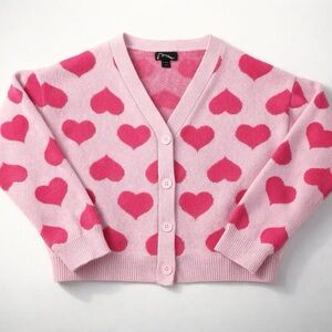 Girl’s Valentines Day Heart Sweater